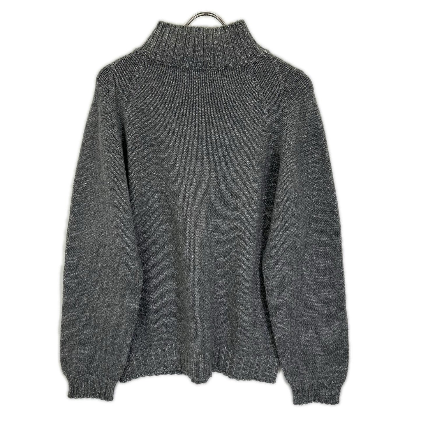 Ermenegildo Zegna エルメネジルドゼニア グレー ミドルゲージ カシミヤ ハイネックニット トップス