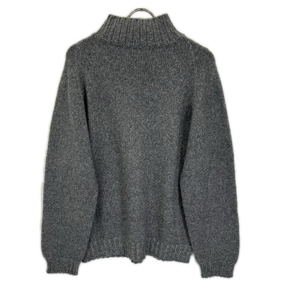 Ermenegildo Zegna エルメネジルドゼニア グレー ミドルゲージ カシミヤ ハイネックニット トップス