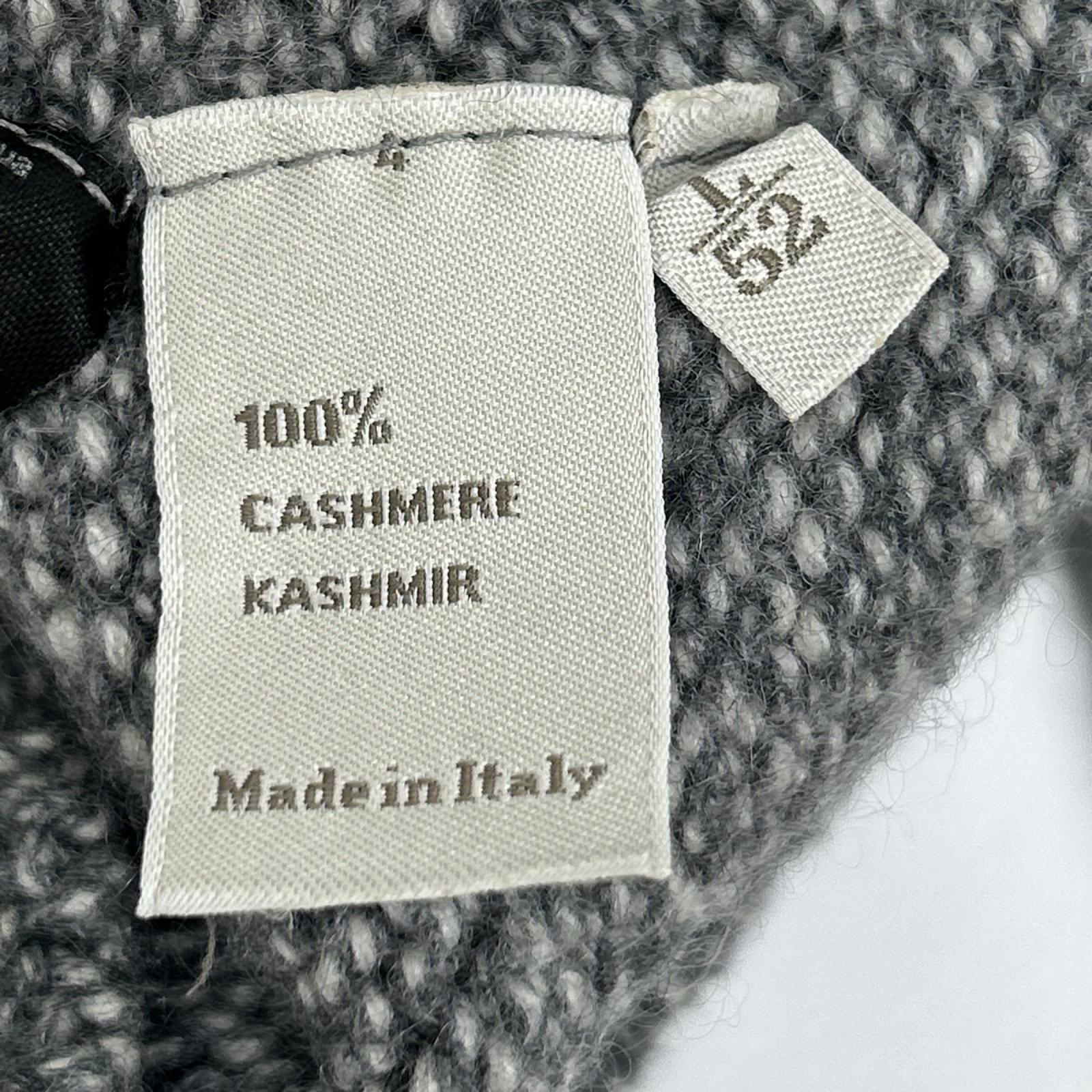 Ermenegildo Zegna エルメネジルドゼニア グレー ミドルゲージ カシミヤ ハイネックニット トップス