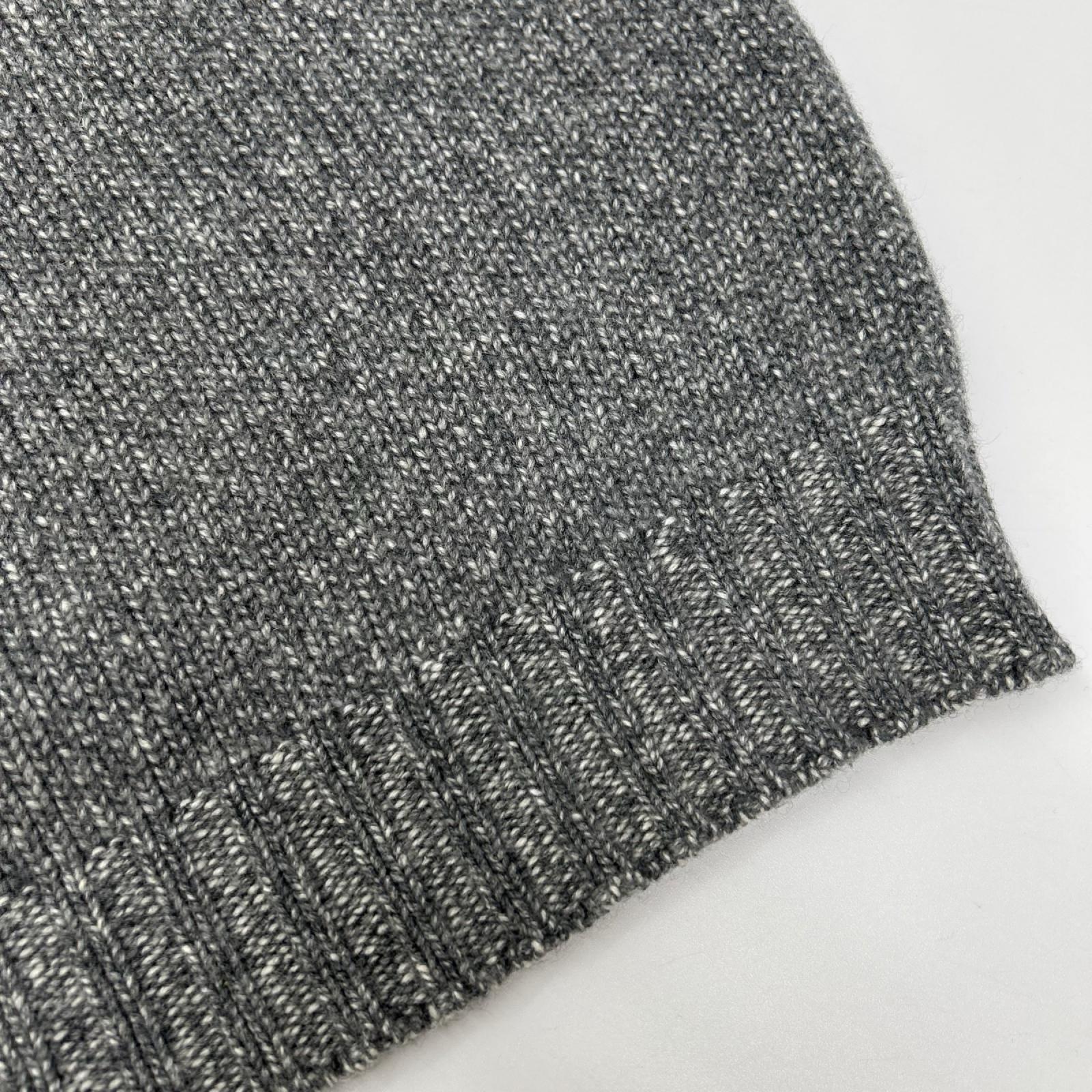 Ermenegildo Zegna エルメネジルドゼニア グレー ミドルゲージ カシミヤ ハイネックニット トップス