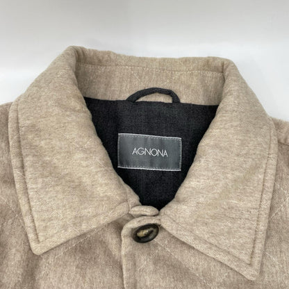 AGNONA アニオナ ベージュ キルティングデザイン カシミヤジャケット ジャケット