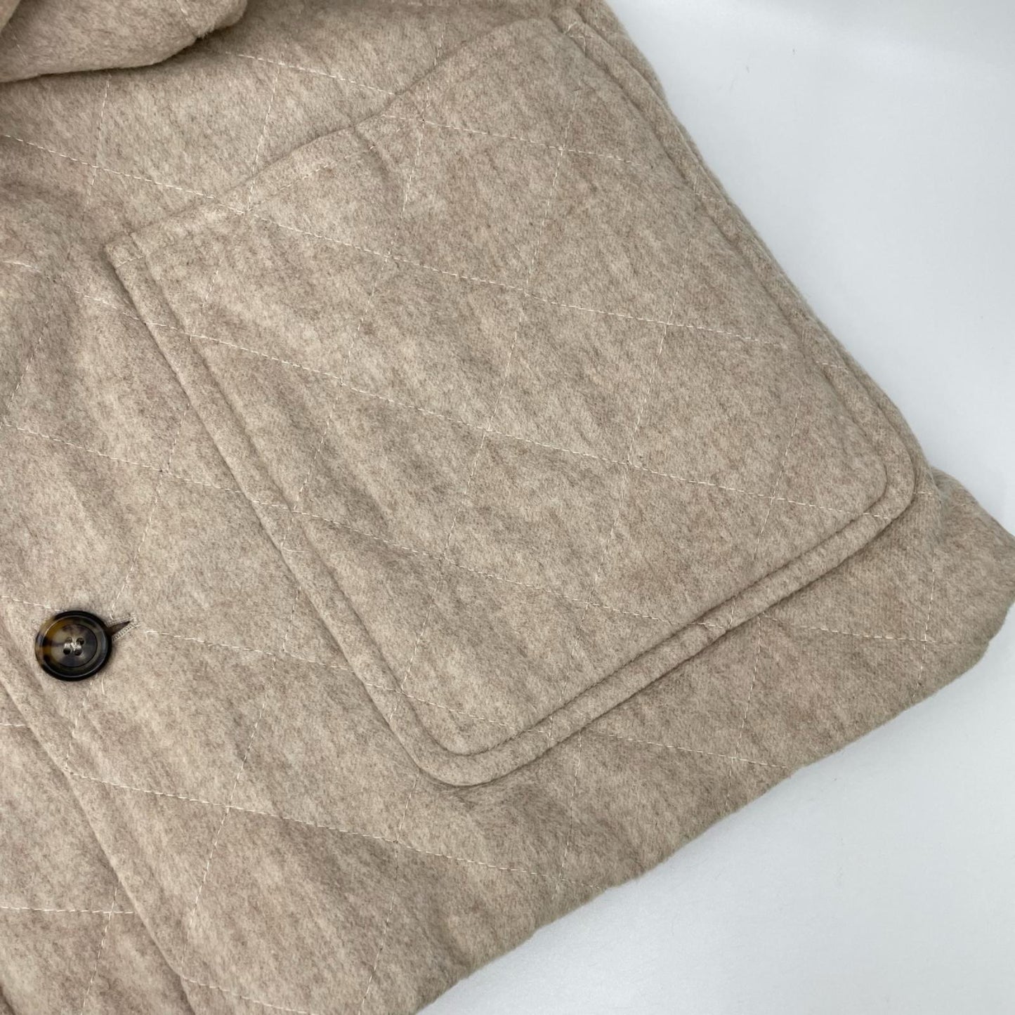 AGNONA アニオナ ベージュ キルティングデザイン カシミヤジャケット ジャケット
