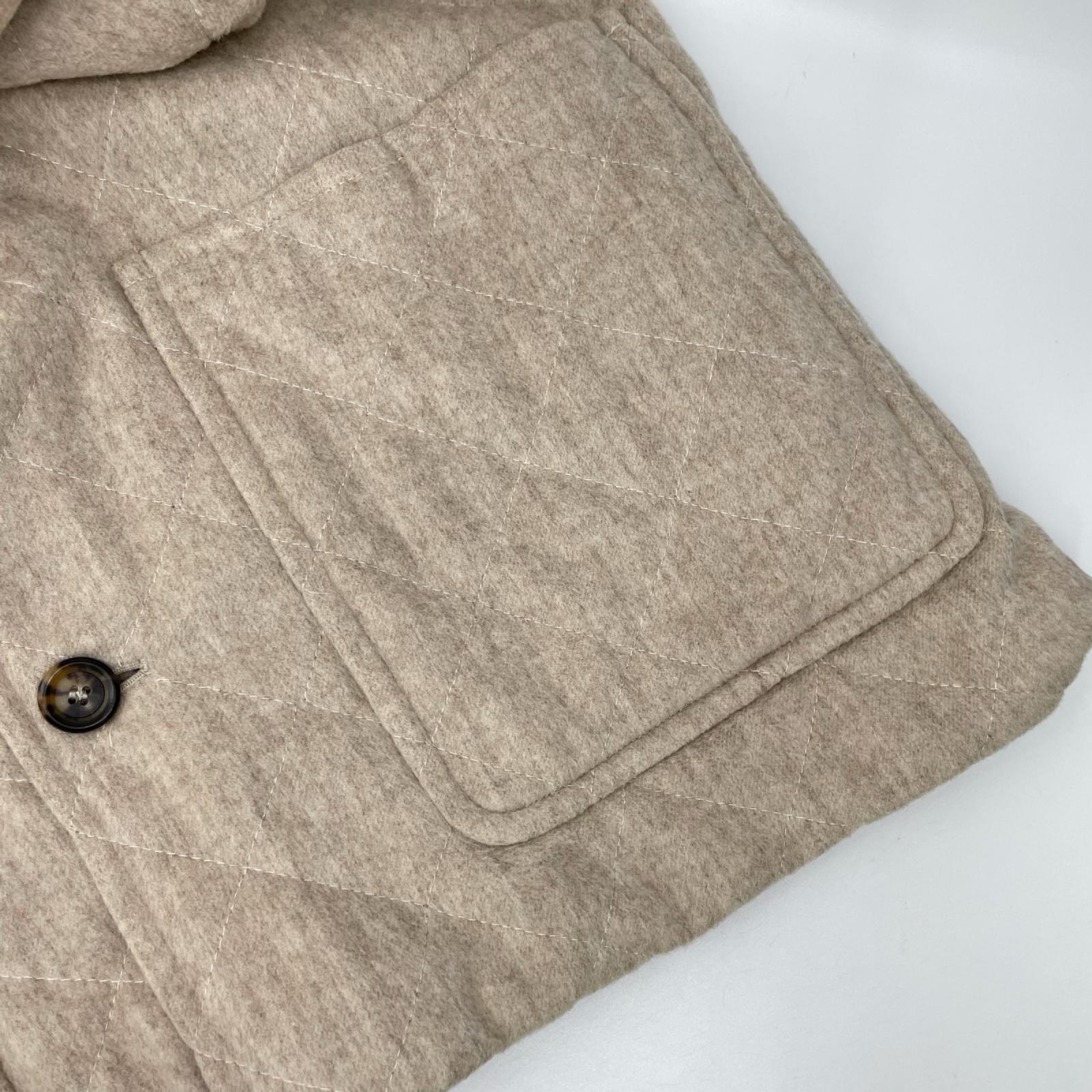AGNONA アニオナ ベージュ キルティングデザイン カシミヤジャケット ジャケット