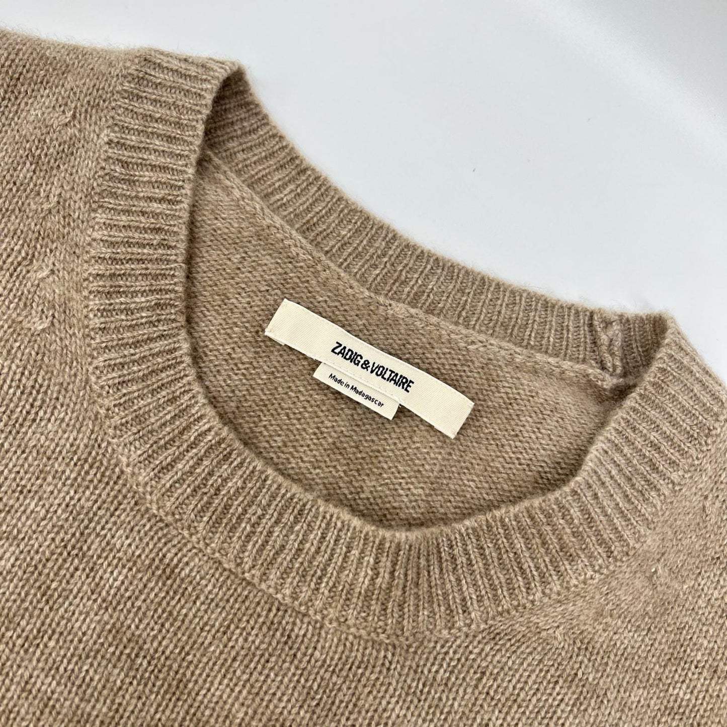Zadig&Voltaire ザディグエヴォルテール ケネディ ベージュ カシミヤニット トップス