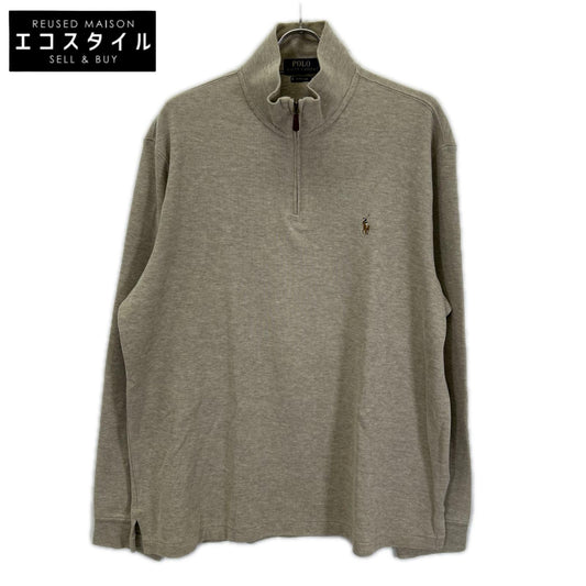 ESTATE RIB ベージュ ハーフジップ サマーニット トップス