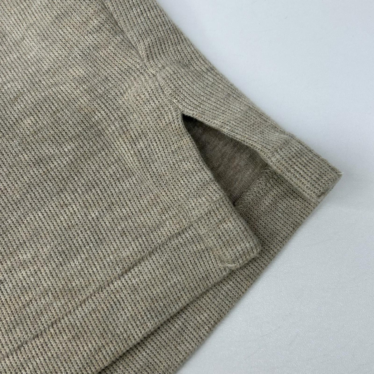 ESTATE RIB ベージュ ハーフジップ サマーニット トップス
