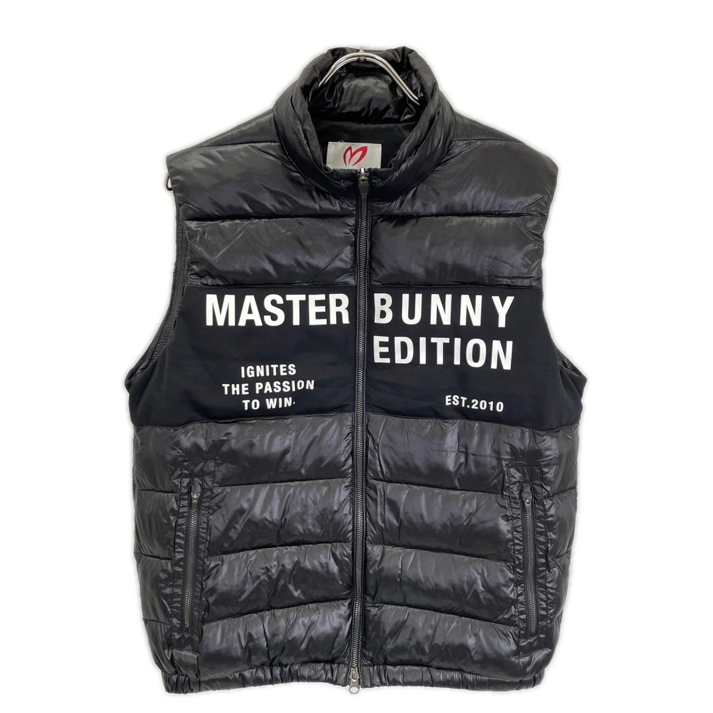 MASTER BUNNY EDITION マスターバニーエディション 758-3258023 ブラック ロゴデザイン パデット ベスト ベスト