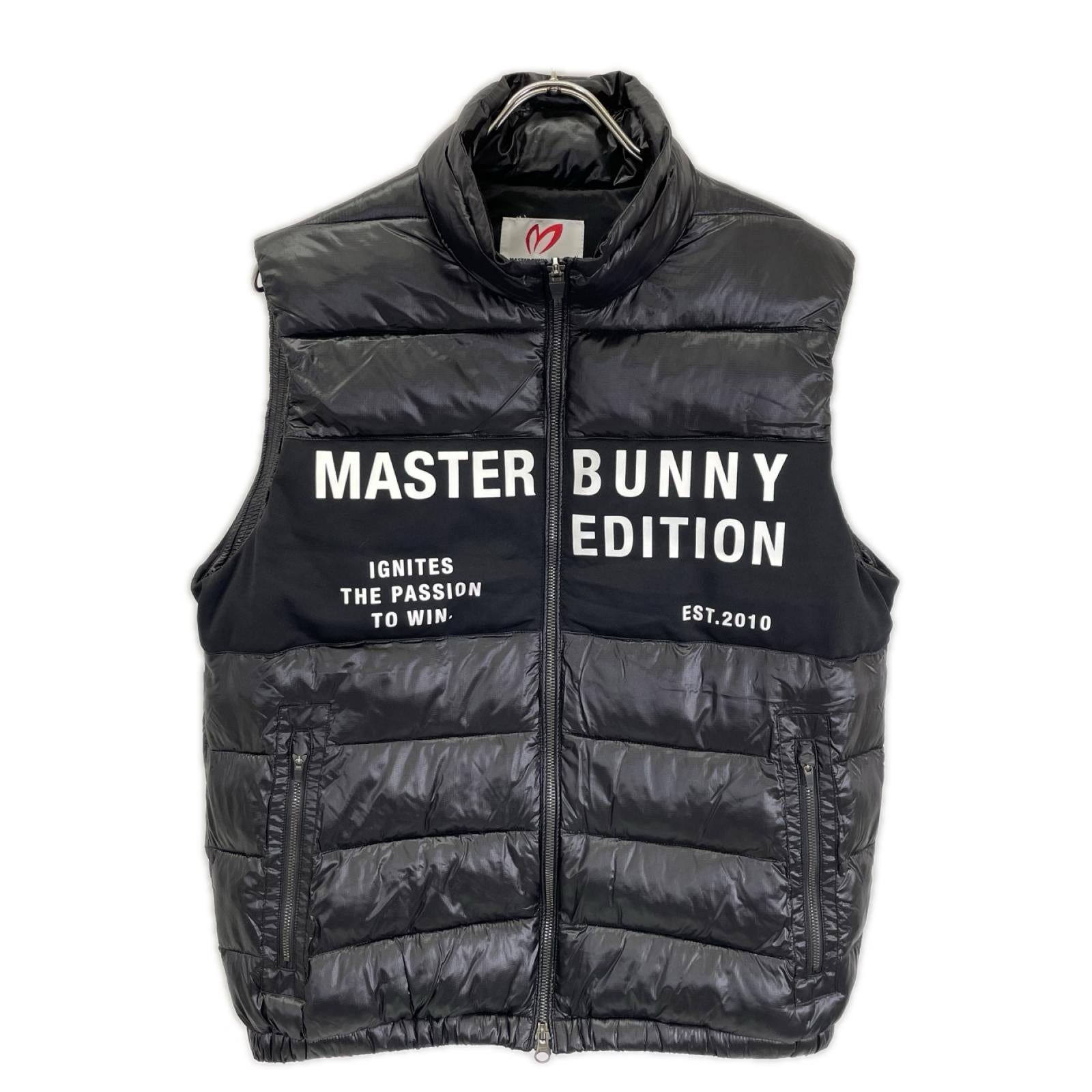 MASTER BUNNY EDITION マスターバニーエディション 758-3258023 ブラック ロゴデザイン パデット ベスト ベスト