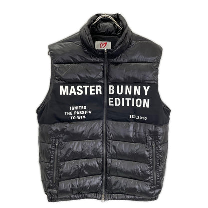 MASTER BUNNY EDITION マスターバニーエディション 758-3258023 ブラック ロゴデザイン パデット ベスト ベスト