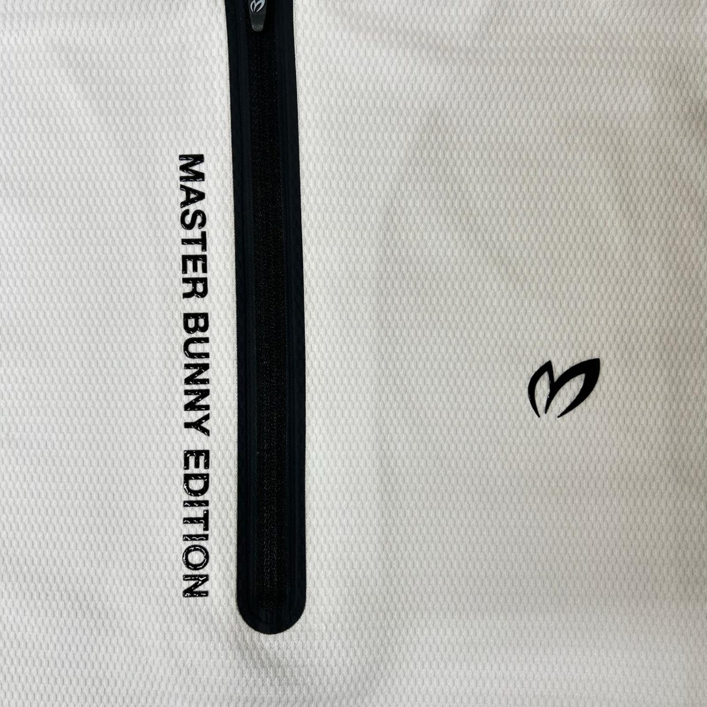 MASTER BUNNY EDITION マスターバニーエディション 758-6167601 ロゴ ホワイト ハーフジップシャツ トップス