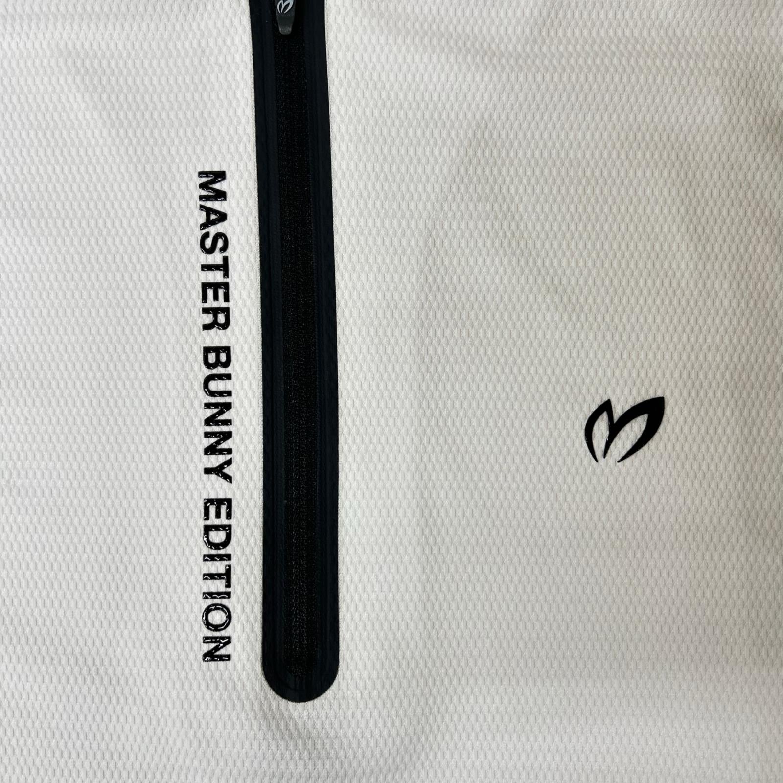 MASTER BUNNY EDITION マスターバニーエディション 758-6167601 ロゴ ホワイト ハーフジップシャツ トップス