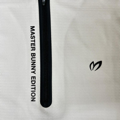 MASTER BUNNY EDITION マスターバニーエディション 758-6167601 ロゴ ホワイト ハーフジップシャツ トップス