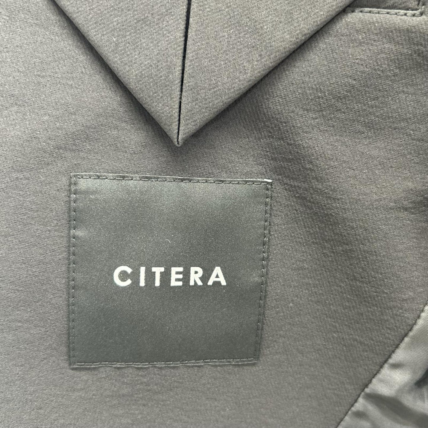 CITERA シテラ 4504-35420 ブラック ナイロン異素材MIX オーバーコート コート