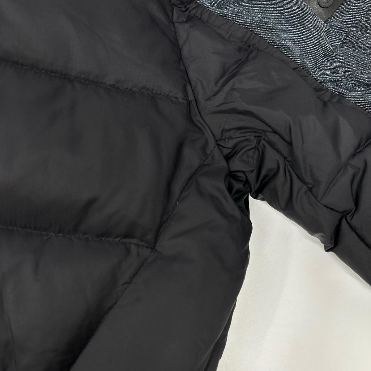 DIESEL ディーゼル デニム×ナイロン スタンドカラー ダウンジャケット ジャケット