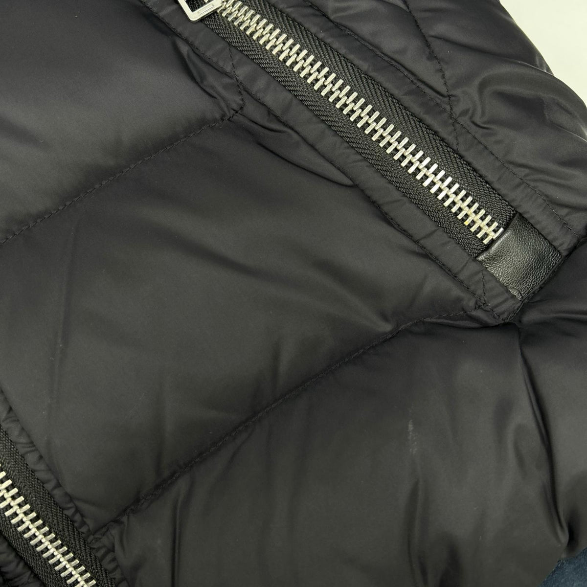 DIESEL ディーゼル デニム×ナイロン スタンドカラー ダウンジャケット ジャケット