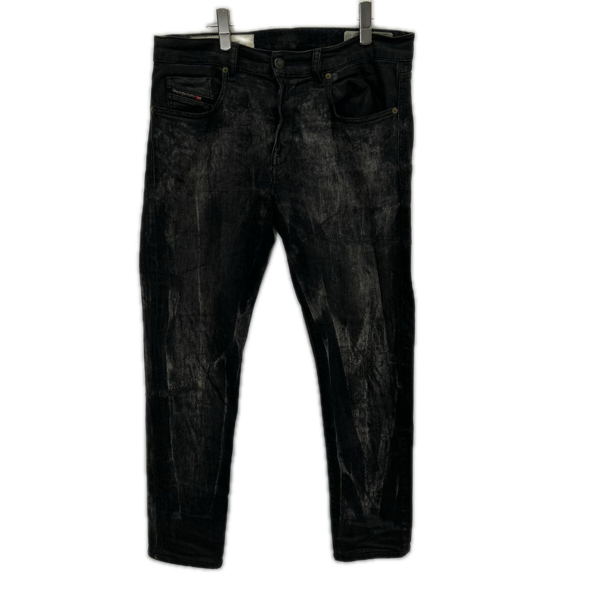 DIESEL ディーゼル D-STRUKT USED加工 ストレッチブラックデニム ボトムス