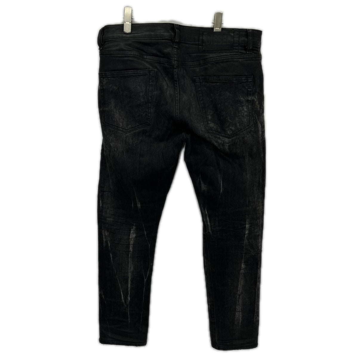DIESEL ディーゼル D-STRUKT USED加工 ストレッチブラックデニム ボトムス