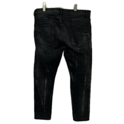 DIESEL ディーゼル D-STRUKT USED加工 ストレッチブラックデニム ボトムス