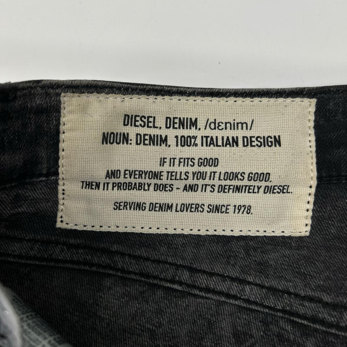 DIESEL ディーゼル D-STRUKT USED加工 ストレッチブラックデニム ボトムス