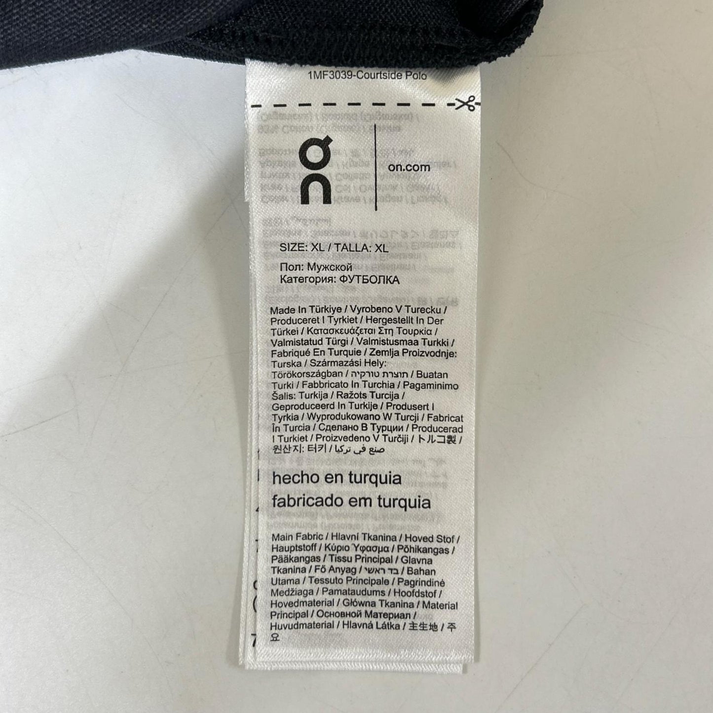 ON オン 1MF30390553 Courtside Polo ブラック ポロシャツ トップス
