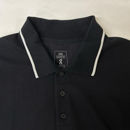 ON オン 1MF30390553 Courtside Polo ブラック ポロシャツ トップス