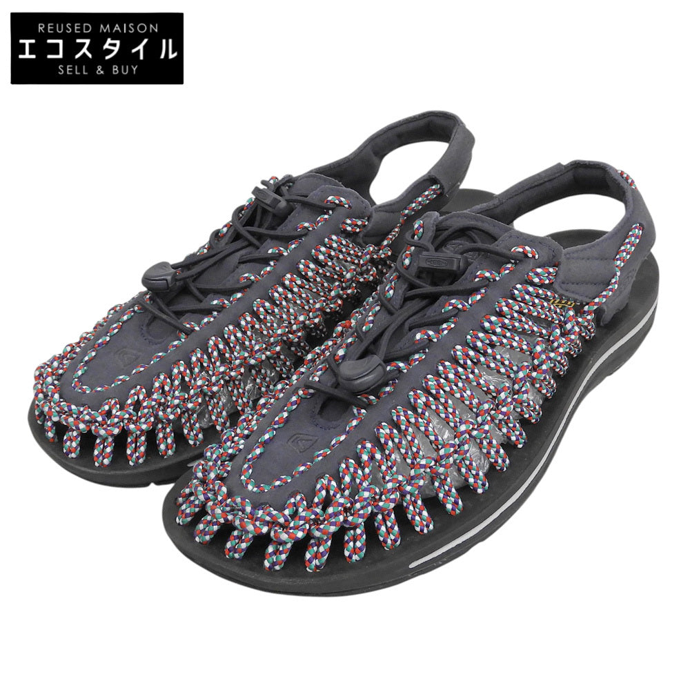 KEEN キーン 新品同様 別注 UNEEK FLAT KASANE サンダル シューズ メンズ ネイビー×マルチカラー 26cm 1023047 シューズ