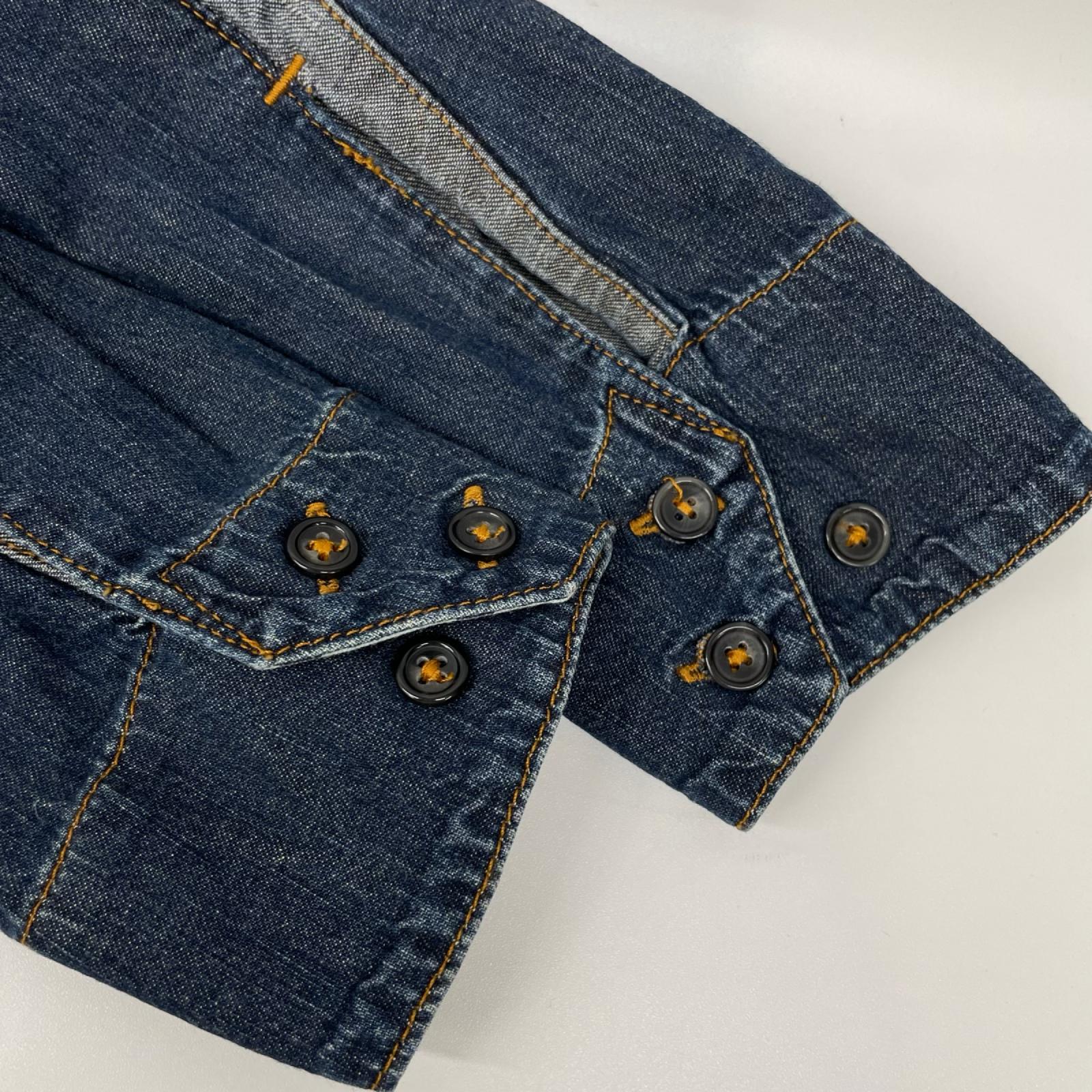 VivienneWestwood ANGLOMANIA ヴィヴィアンウエストウッドアングロマニア ×Lee オーブ スカル デニムシャツ ワンピース