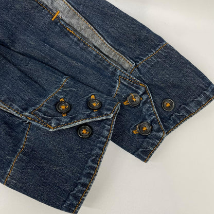 VivienneWestwood ANGLOMANIA ヴィヴィアンウエストウッドアングロマニア ×Lee オーブ スカル デニムシャツ ワンピース