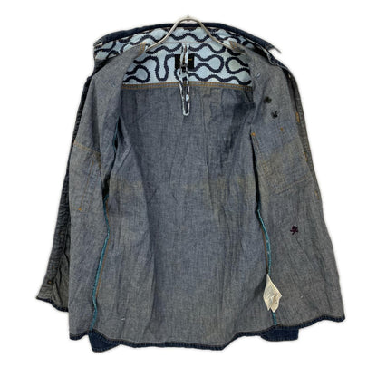 VivienneWestwood ANGLOMANIA ヴィヴィアンウエストウッドアングロマニア ×Lee オーブ スカル デニムシャツ ワンピース