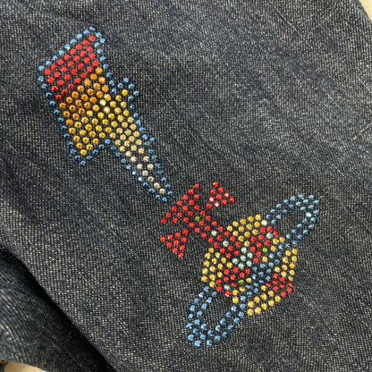 VivienneWestwood ANGLOMANIA ヴィヴィアンウエストウッドアングロマニア ×Lee オーブ スカル デニムシャツ ワンピース