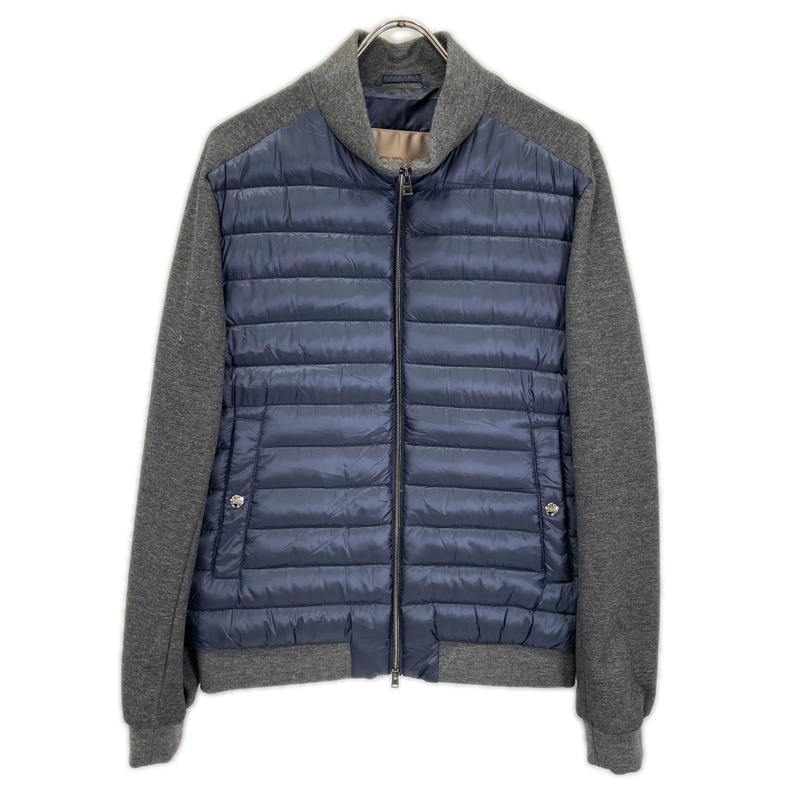 HERNO ヘルノ 【RESORT】PI025UR ネイビー×グレー 切替 ダウンジャケット ジャケット
