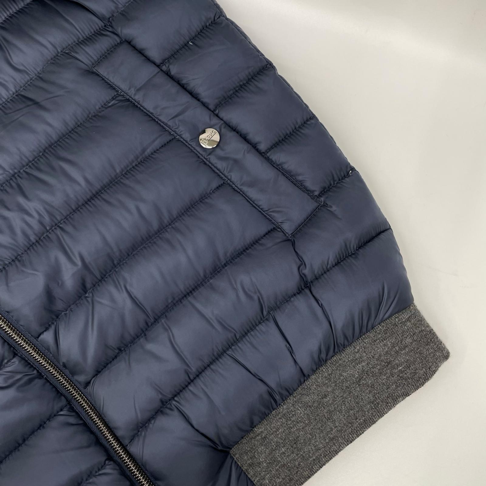 HERNO ヘルノ 【RESORT】PI025UR ネイビー×グレー 切替 ダウンジャケット ジャケット