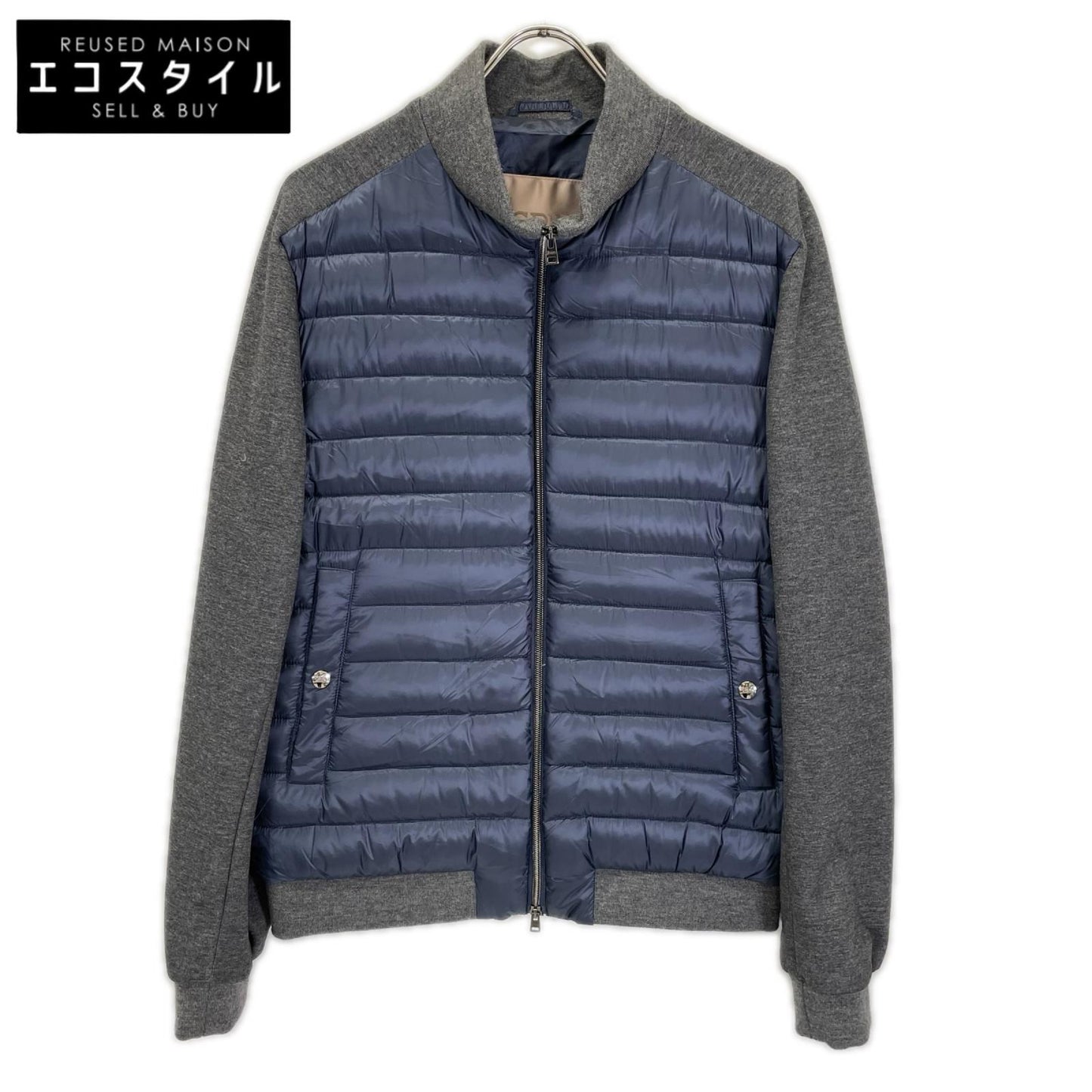 HERNO ヘルノ 【RESORT】PI025UR ネイビー×グレー 切替 ダウンジャケット ジャケット