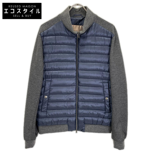 HERNO ヘルノ 【RESORT】PI025UR ネイビー×グレー 切替 ダウンジャケット ジャケット