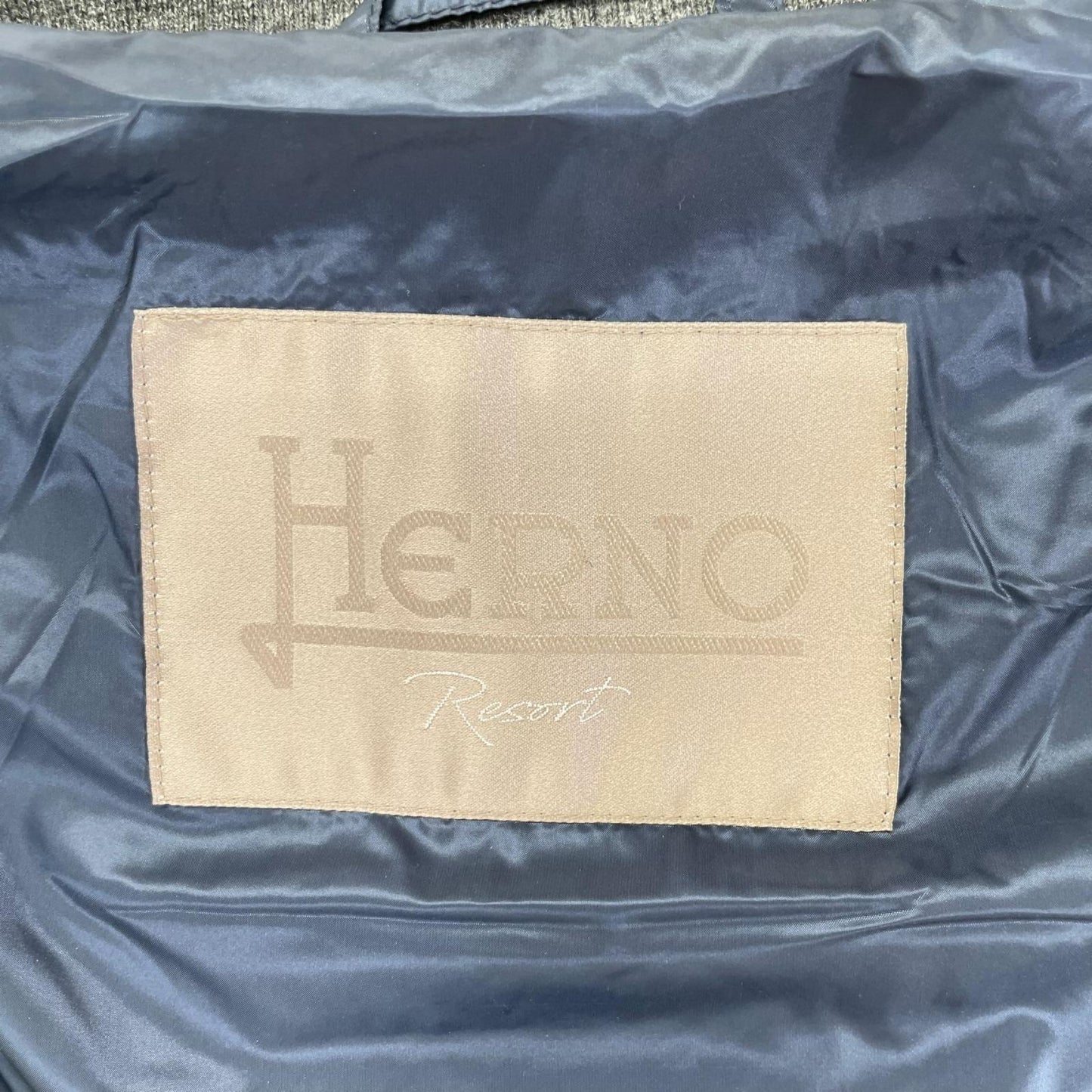 HERNO ヘルノ 【RESORT】PI025UR ネイビー×グレー 切替 ダウンジャケット ジャケット