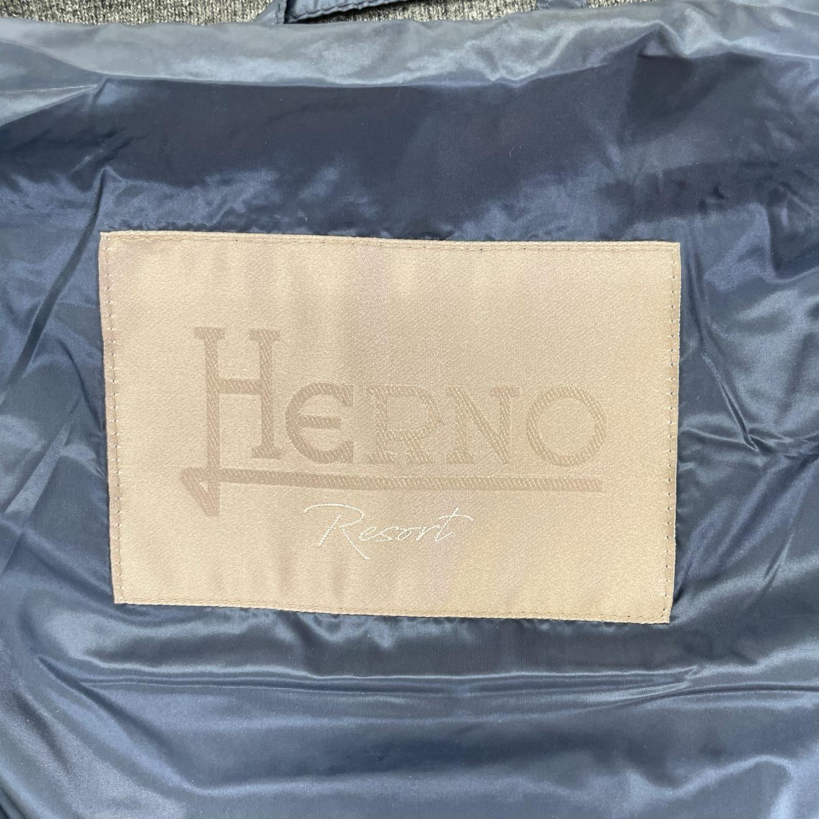 HERNO ヘルノ 【RESORT】PI025UR ネイビー×グレー 切替 ダウンジャケット ジャケット