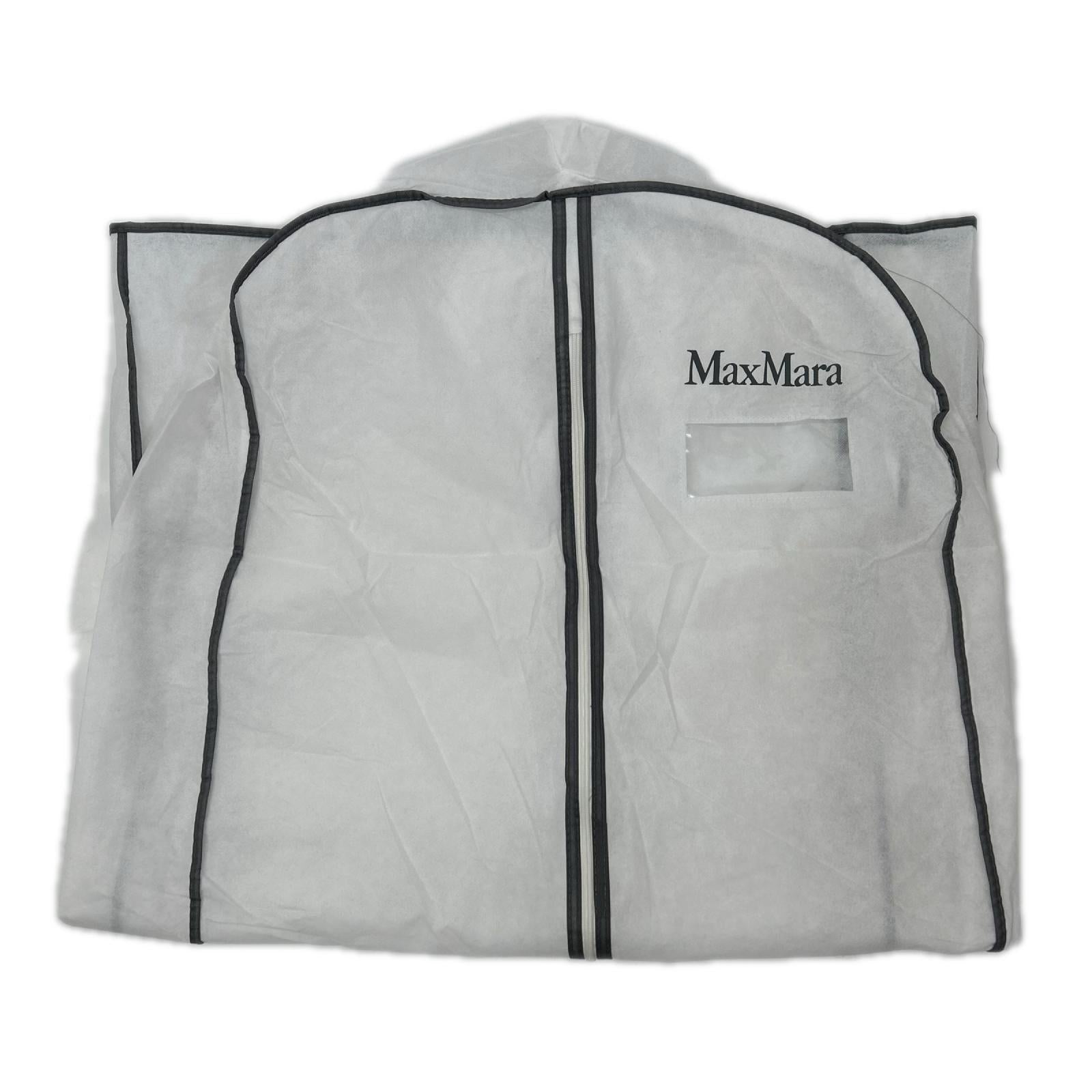 Max Mara マックスマーラ ベージュ ミンクファーカラー 中綿 シルクコート コート