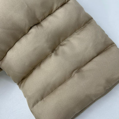 Max Mara マックスマーラ ベージュ ミンクファーカラー 中綿 シルクコート コート