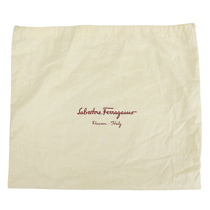 SalvatoreFerragamo サルバトーレフェラガモ 美品 ヴァラリボン チェーンバッグ ショルダーバッグ レディース ブラック/ホワイト ショルダーバッグ