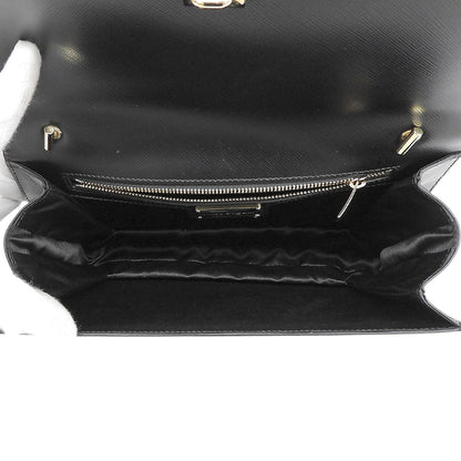 SalvatoreFerragamo サルバトーレフェラガモ 美品 ヴァラリボン チェーンバッグ ショルダーバッグ レディース ブラック/ホワイト ショルダーバッグ