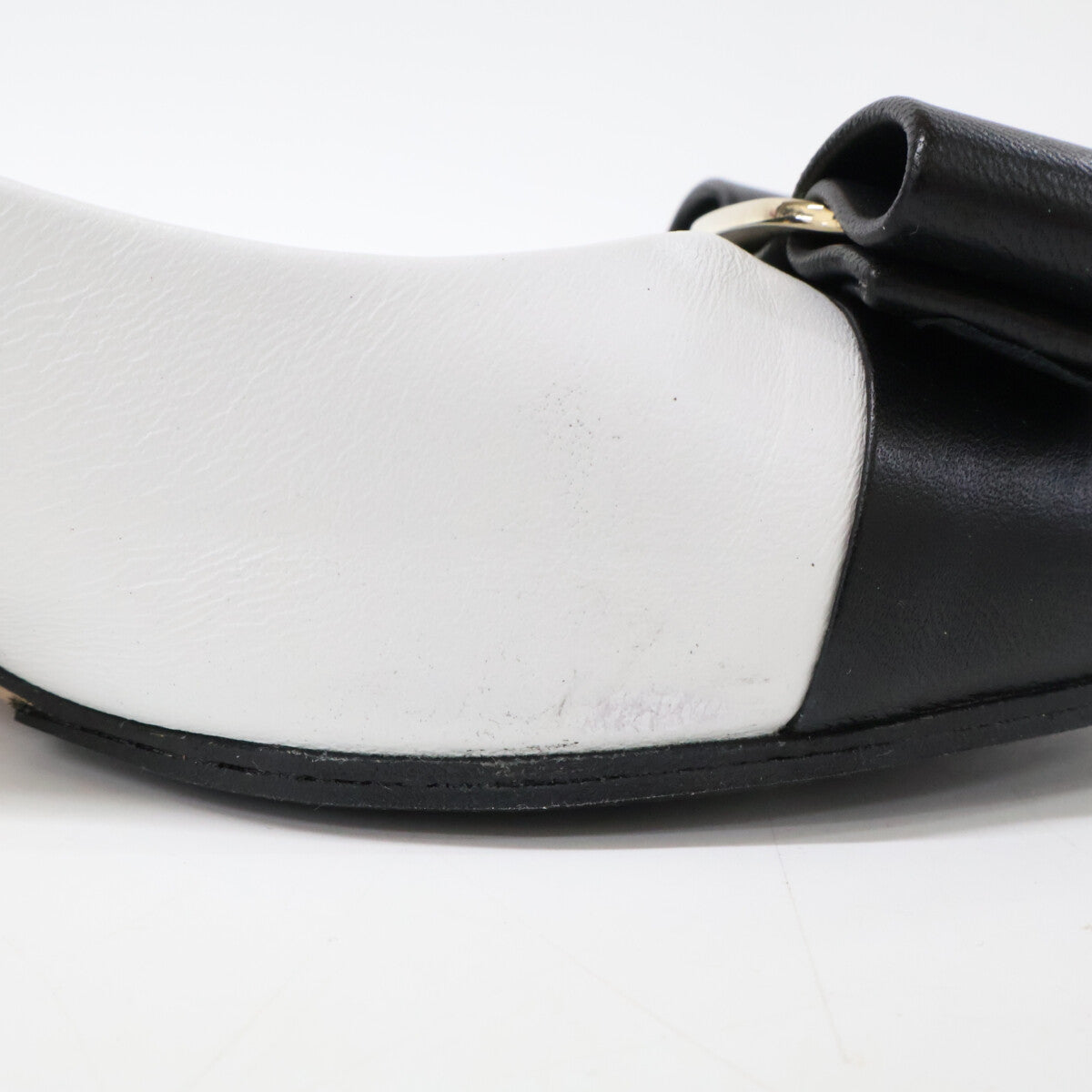SalvatoreFerragamo サルバトーレフェラガモ 【美品】ヴァラリボン チャンキーヒール パンプス シューズ