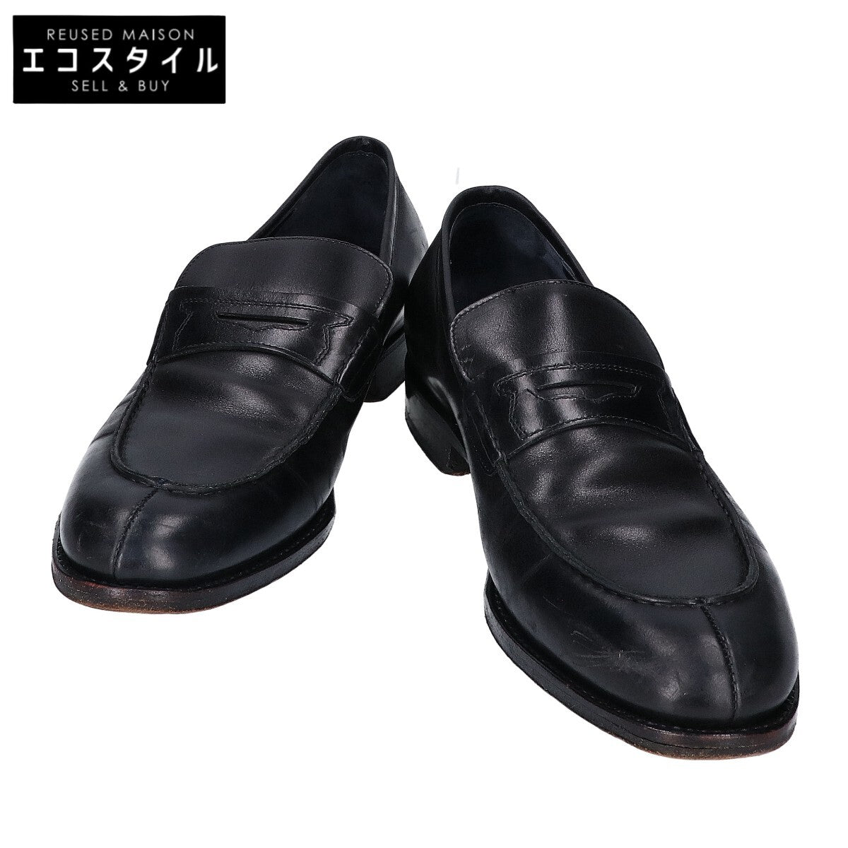 SalvatoreFerragamo サルバトーレフェラガモ レザー コインローファー シューズ