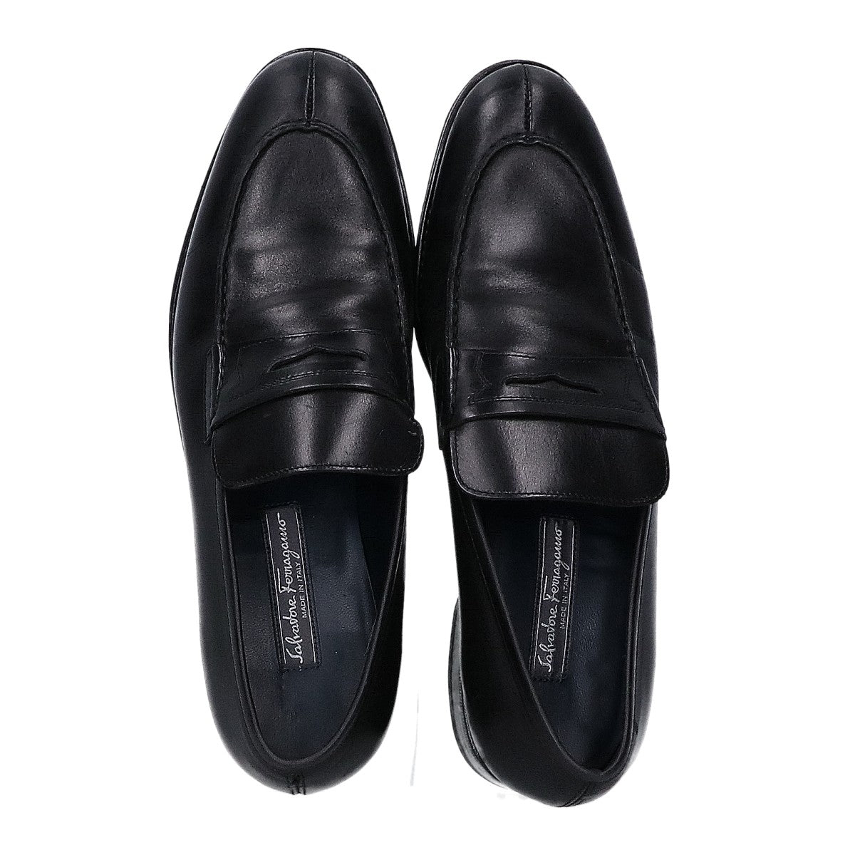 SalvatoreFerragamo サルバトーレフェラガモ レザー コインローファー シューズ