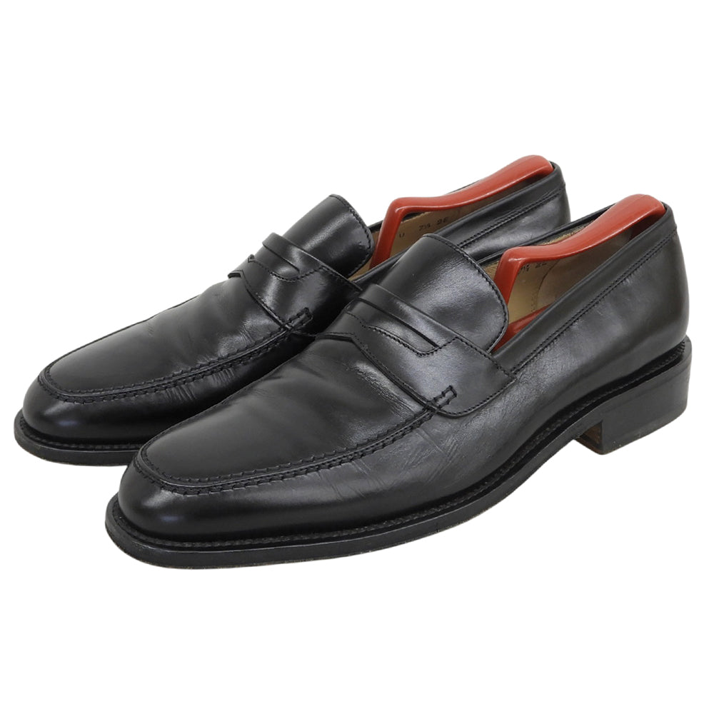 SalvatoreFerragamo サルバトーレフェラガモ コインローファー シューズ メンズ ブラック 7.5 2E シューズ