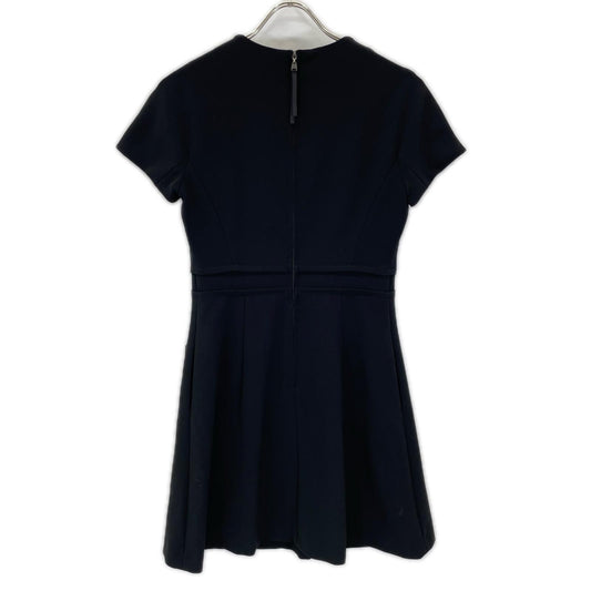 FOXEY NEW YORK フォクシーニューヨーク 36081 ブラック トップステッチド ショートスリーブ ミニドレス ワンピース