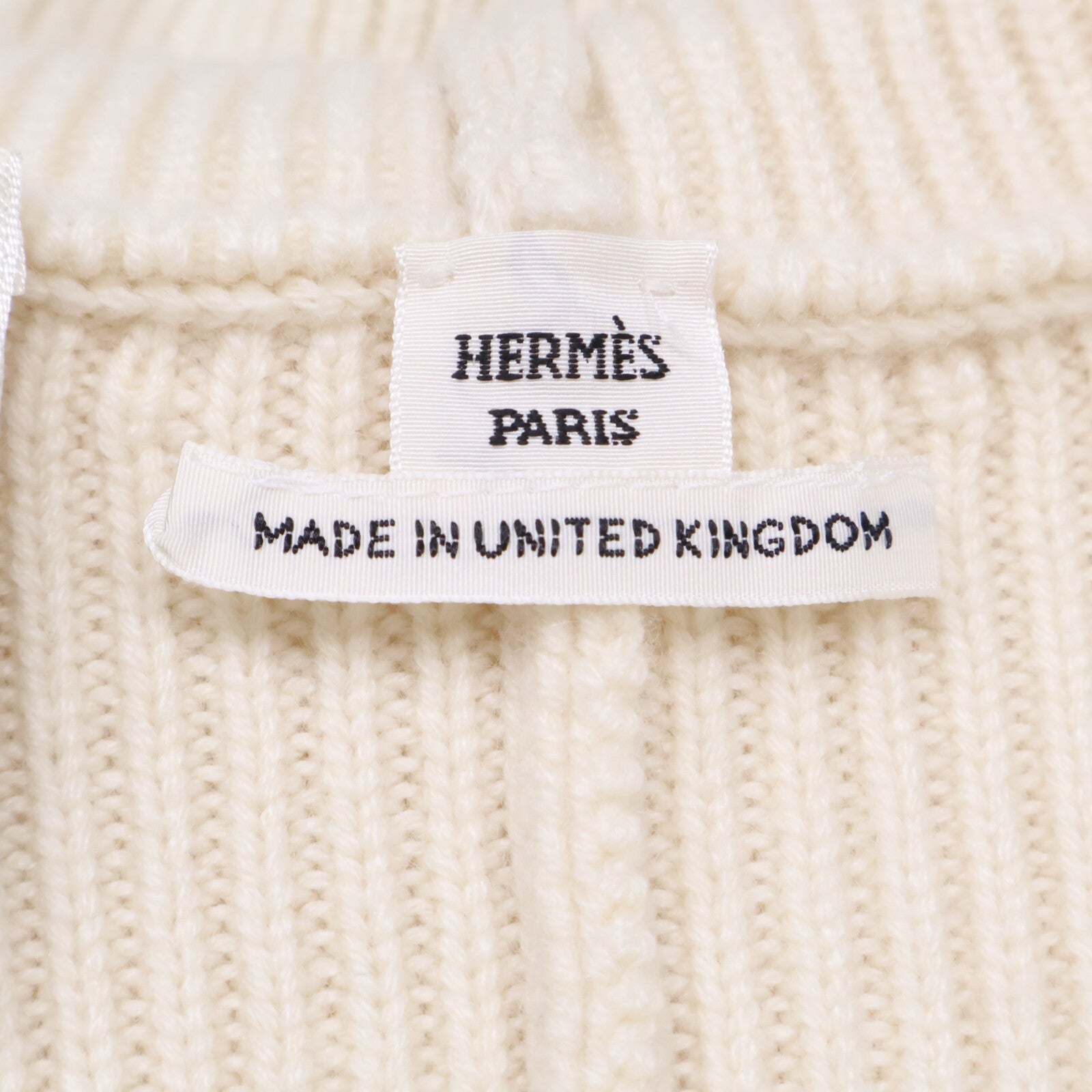 HERMES エルメス 【美品/国内正規】カシミヤ フーディ ニット ポンチョ ジャケット