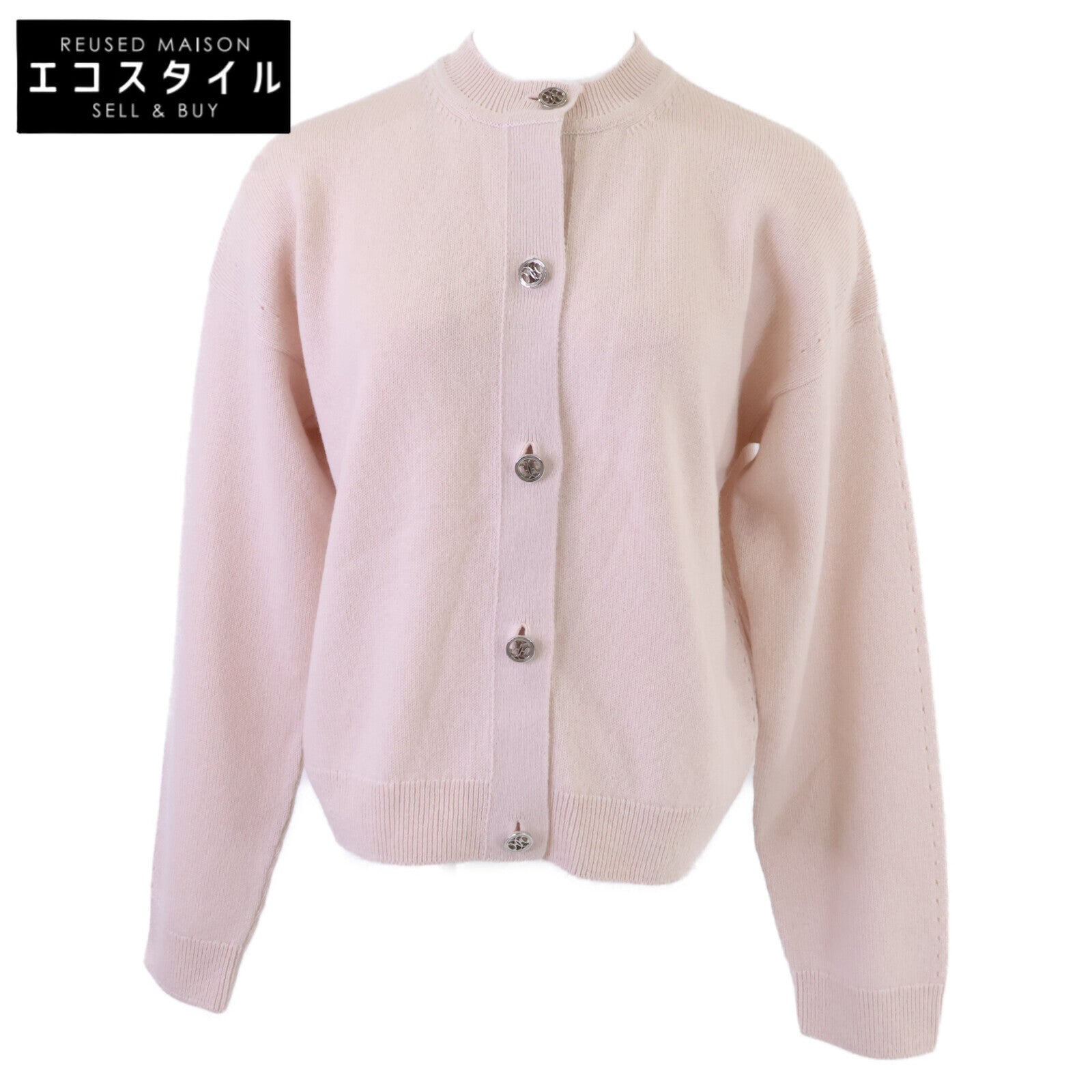 HERMES エルメス 【美品/国内正規】6E2721D12 カシミヤ Hリフト ニットカーディガン トップス