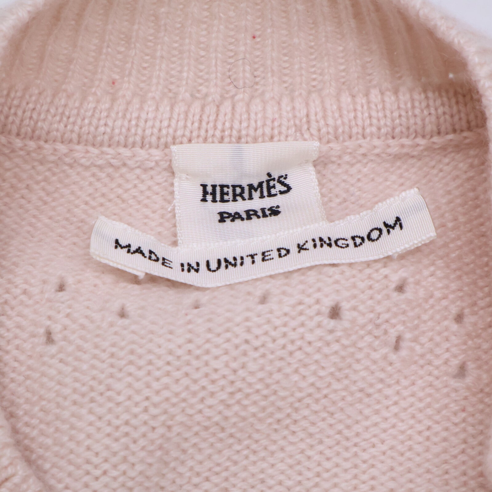 HERMES エルメス 【美品/国内正規】6E2721D12 カシミヤ Hリフト ニットカーディガン トップス