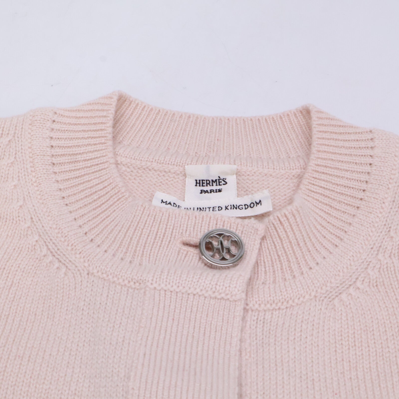HERMES エルメス 【美品/国内正規】6E2721D12 カシミヤ Hリフト ニットカーディガン トップス