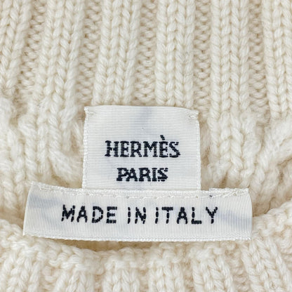 HERMES エルメス 97-7703 カシミヤ ボトルネック アランニット トップス